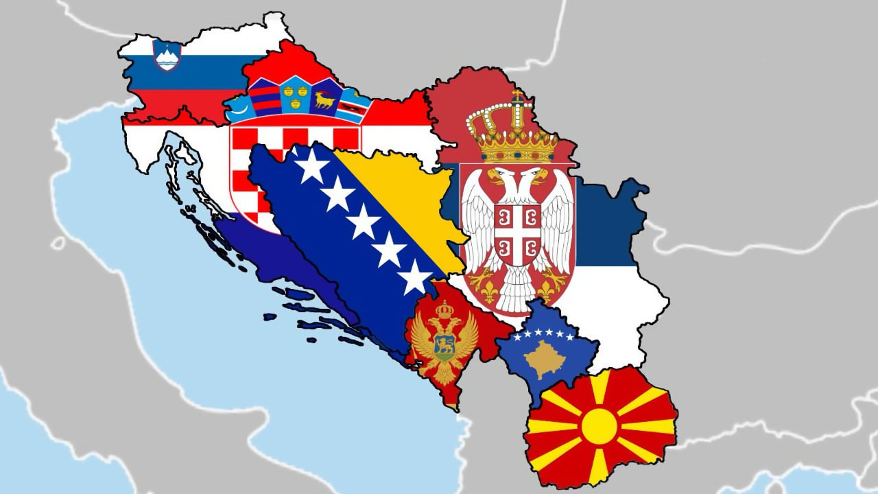 7 landen van het voormalige Joegoslavië vormen nu de huidige Balkan